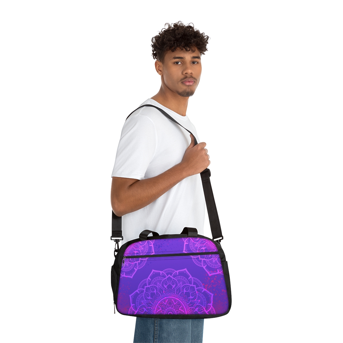 Bolso Fitness Mandalas Violeta Intenso - Image 6